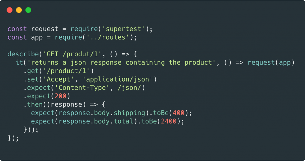 integration testing for unit test rest api post