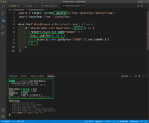 React Testing Library waitFor screenshot 4